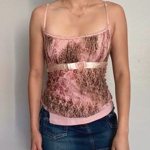 Coquette Ballerina Ribbon Cami top